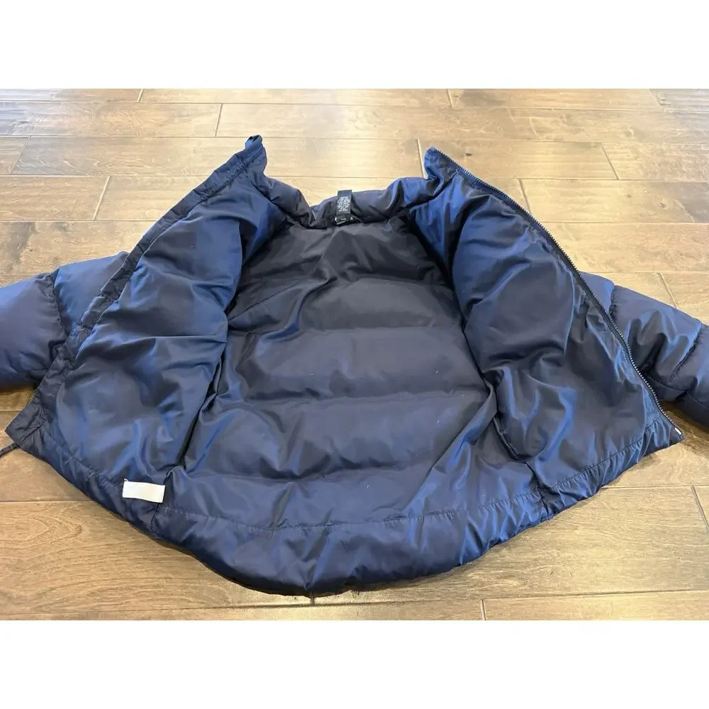 Vintage Polo Ralph Lauren Youth Navy Blue Puffer Down Full Zip Jacket M 12/14